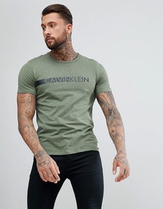 Зеленая футболка с логотипом Calvin Klein - Зеленый