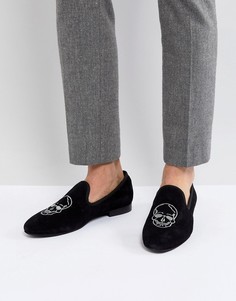 Лоферы с вышивкой Kg By Kurt Geiger - Черный