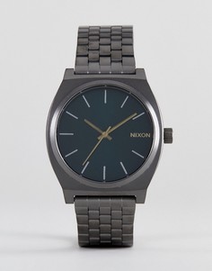Серебристые наручные часы Nixon Glades Time Teller - Серебряный