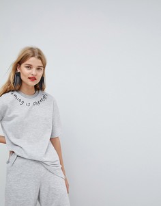 Свитшот с вышивкой ASOS Made In Kenya - Серый