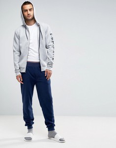 Темно-синие флисовые джоггеры с манжетами Tommy Hilfiger - Темно-синий