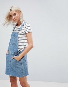 Синий джинсовый сарафан ASOS - Синий