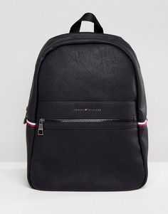 Черный рюкзак из искусственной кожи Tommy Hilfiger - Черный