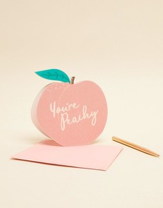 Открытка с надписью Youre Peachy Skinnydip - Мульти