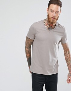 Бежевая футболка ASOS - Коричневый