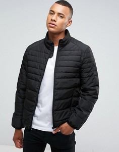 Черная дутая куртка Celio - Черный