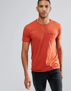 Базовая футболка с необработанными краями Brave Soul - Оранжевый