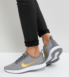 Серо-золотистые кроссовки Nike Dualtone Racer - Серый