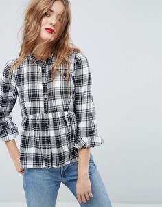 Свободная рубашка в клетку ASOS - Мульти