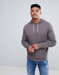 Серое худи ASOS - Красный