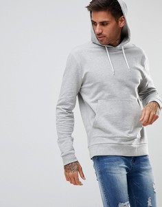 Худи из серой меланжевой ткани ASOS - Серый