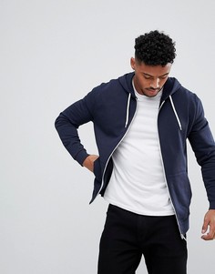 Темно-синий худи на молнии ASOS - Темно-синий