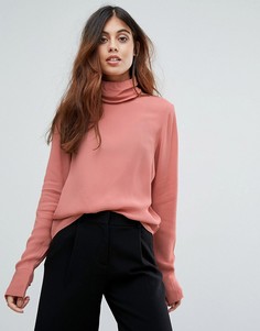 Блузка с высоким воротом Vero Moda - Розовый