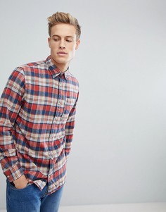 Хлопковая рубашка классического кроя в клетку Jack &amp; Jones Vintage - Красный