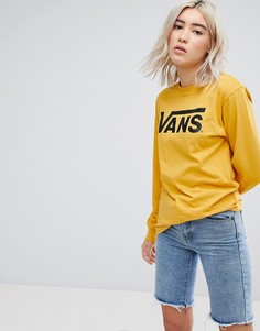 Желтый лонгслив оверсайз Vans - Желтый