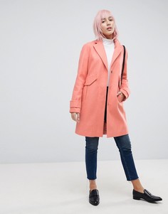 Пальто с карманами ASOS - Розовый