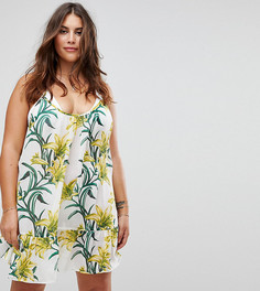 Пляжное платье с принтом ASOS CURVE - Мульти