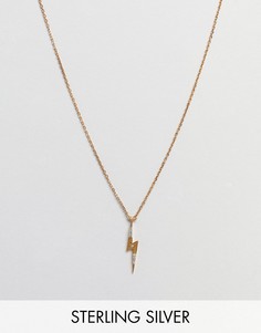 Ожерелье с подвеской в виде молнии Carrie Elizabeth - Золотой
