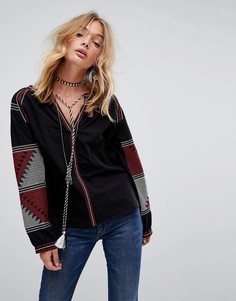 Блузка с завязкой Rd &amp; Koko - Черный