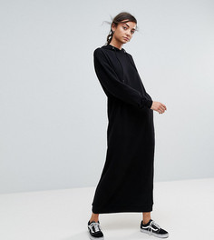 Платье макси с капюшоном ASOS TALL - Черный