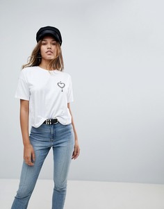 Футболка с принтом ASOS - Белый