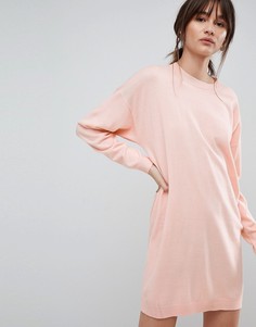 Оверсайз-платье с круглым вырезом ASOS - Розовый