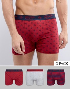 3 пары боксеров-брифов Original Penguin - Красный