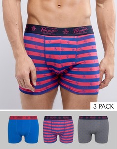 3 пары боксеров-брифов Original Penguin - Мульти