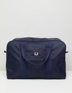Темно-синяя саржевая сумка в клетку Fred Perry - Темно-синий