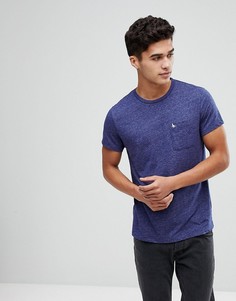 Темно-синяя футболка с 1 карманом Jack Wills Ayleford - Синий