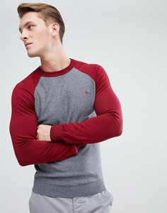 Джемпер в стиле колор блок с круглым вырезом Jack Wills Brighouse - Красный