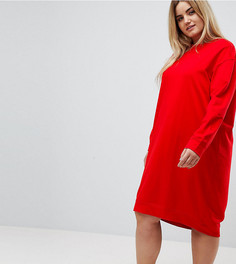 Трикотажное платье ASOS CURVE - Красный