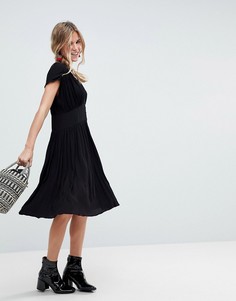 Повседневное чайное платье миди ASOS - Черный
