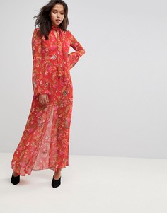 Платье макси с цветочным принтом Millie Mackintosh - Красный