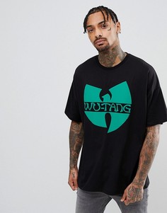 Свободная футболка с принтом ASOS Wu Tang Clan - Черный