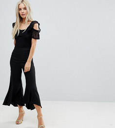 Брюки с легким клешем ASOS PETITE Tailored - Черный