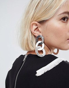 Серьги-подвески ASOS - Серебряный