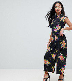 Комбинезон с высоким воротом и широкими штанинами ASOS PETITE - Мульти