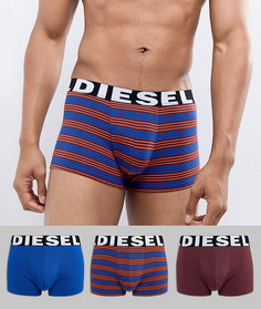 3 пары боксеров-брифов в полоску Diesel - Синий