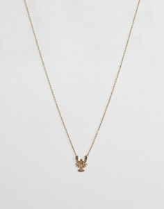 Ожерелье с подвеской в виде омара ASOS - Золотой