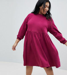 Хлопковое платье ASOS CURVE - Красный