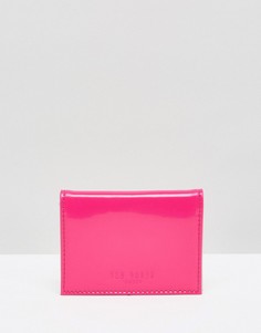 Лакированная кожаная кредитница Ted Baker - Розовый