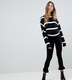 Леггинсы с оборками ASOS MATERNITY - Черный