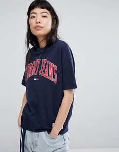 Футболка с логотипом Tommy Jeans - Темно-синий