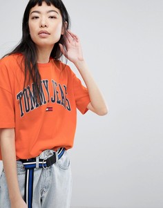 Футболка с логотипом Tommy Jeans - Оранжевый