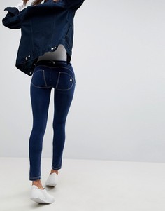 Рваные джинсы скинни с классической талией и моделирующим эффектом Freddy WR.UP - Синий