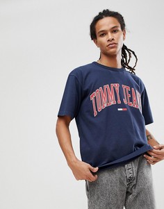 Темно-синяя футболка Tommy Jeans Collegiate Capsule - Темно-синий Hilfiger Denim