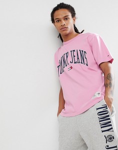 Розовая футболка Tommy Jeans Collegiate Capsule - Розовый Hilfiger Denim