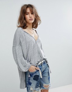 Трикотажный топ Free People - Серый