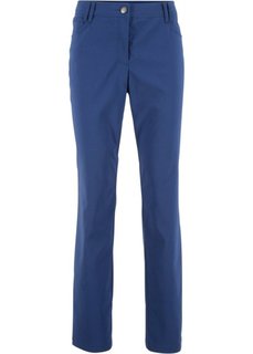 Узкие брюки из бенгалина с пятью карманами (темно-синий) Bonprix